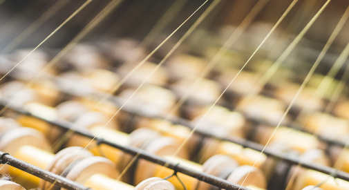 producción de filamentos, hilado y tejidos