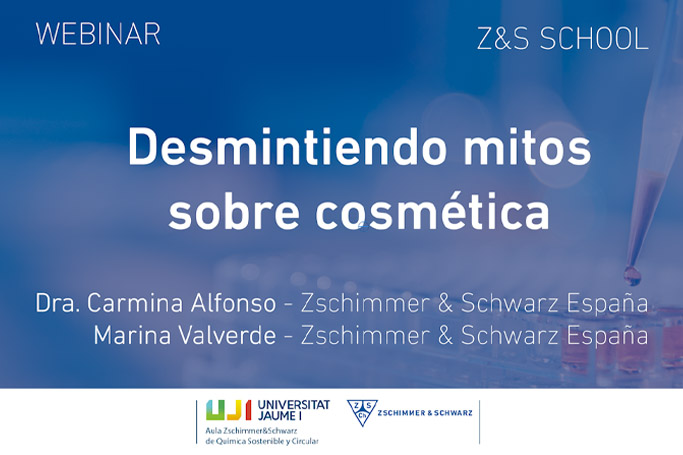 Desmintiendo mitos sobre cosmética. Webinar de la Z&S School para la industria cosmética.