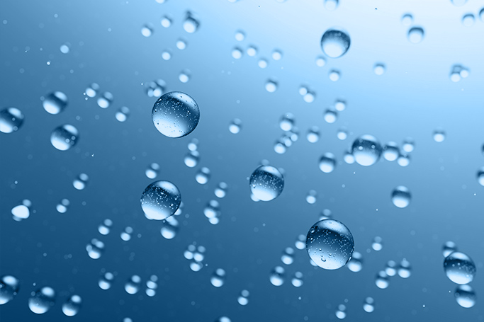 Particulas separadas debido a que un agente defloculante ha evitado su aglomeración