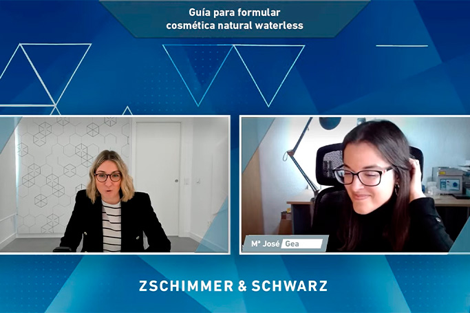 Dra. Carmina Alfonso de Zschimmer & Schwarz España y María José Gea de Mentactiva en el webinar de la Z&S School