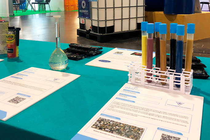 Nuestras tintas de base agua AQUACOLOR y nuestro PRODUKT EIS 1190 en Ecofira