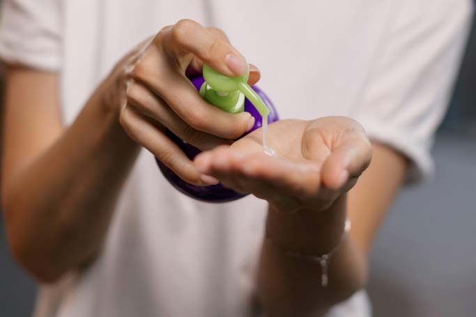 Gel cosmético con ingredientes silicone-like